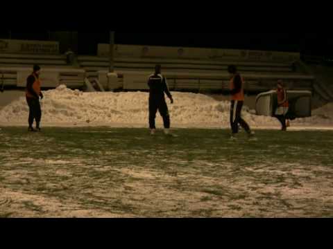 Glimt fra årets første trening for Vestnes Varfjell A-laget