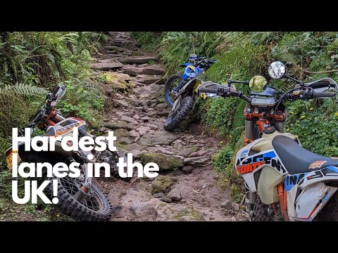 Hardest Green Lanes - Trail Riding in South Wales - Husaberg FE390
