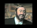 Pavarotti never seen before taping  Nel Cor Piu Non Mi Sento