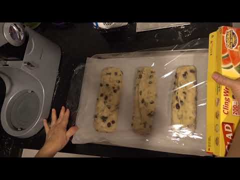 Stollen German Christmas Bread | Step 5 | Cling wrap and let it rest