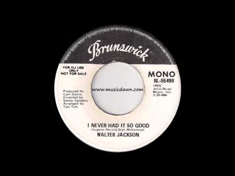 Walter Jackson - I Never Had It So Good [Brunswick] 1973 70's Soul 45 Video