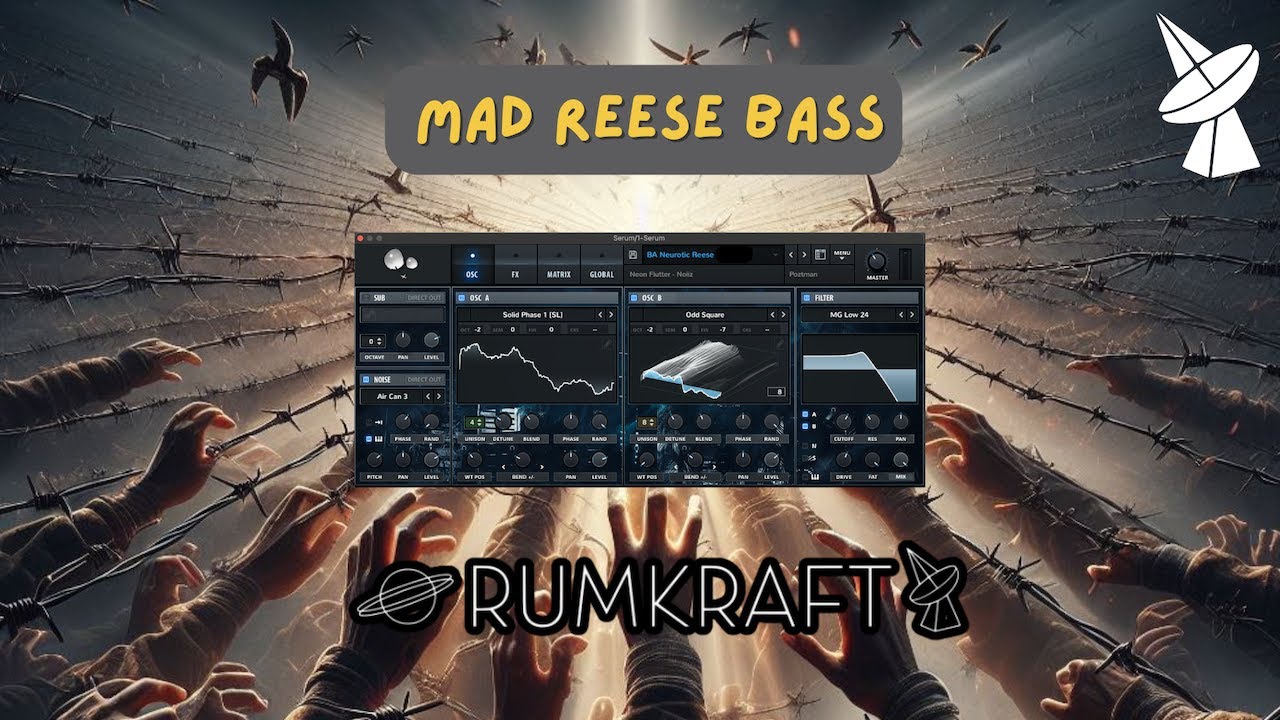 Making Mad Reese Basses in Vital and Ableton Live - Rumkraft music production tutorial video