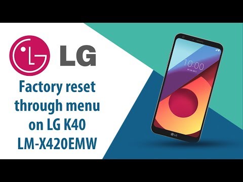 How to Factory Reset through menu on LG K40 LM-X420EMW?