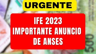 Bono IFE de Anses: ⚠️ importante Noticia sobre el BONO de $94.000 ⚠️ noviembre 2023