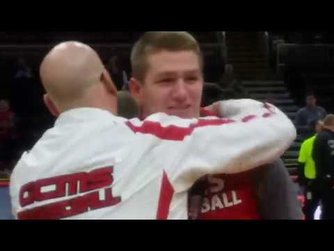 Awards ceremony for all final four teams in the 2019 IHSA Class 2A boys basketball State Tournament