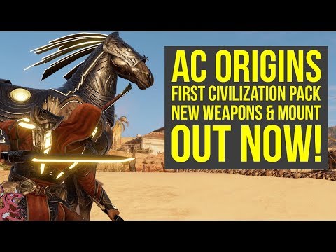 Assassin's Creed Origins First Civilization Pack New Mount & Weapons OUT NOW! (AC Origins DLC) Video
