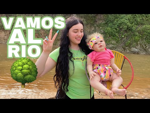 Vamos al rio con mi bebé reborn Briseida | aprendiendo a lavar ropa en el rio | nos divertimos |