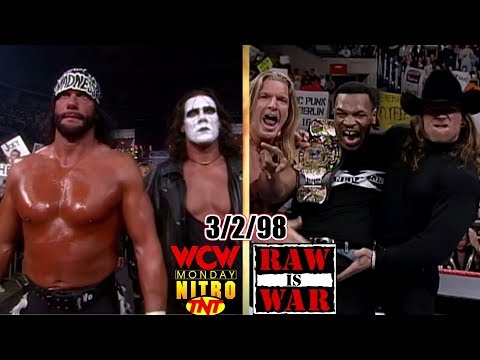 WCW Nitro vs. WWF RAW - March 2, 1998 Full Breakdown - Savage/Sting vs. nWo - Mike Tyson Joins DX