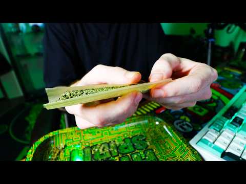 Rolling and Smoking a Joint