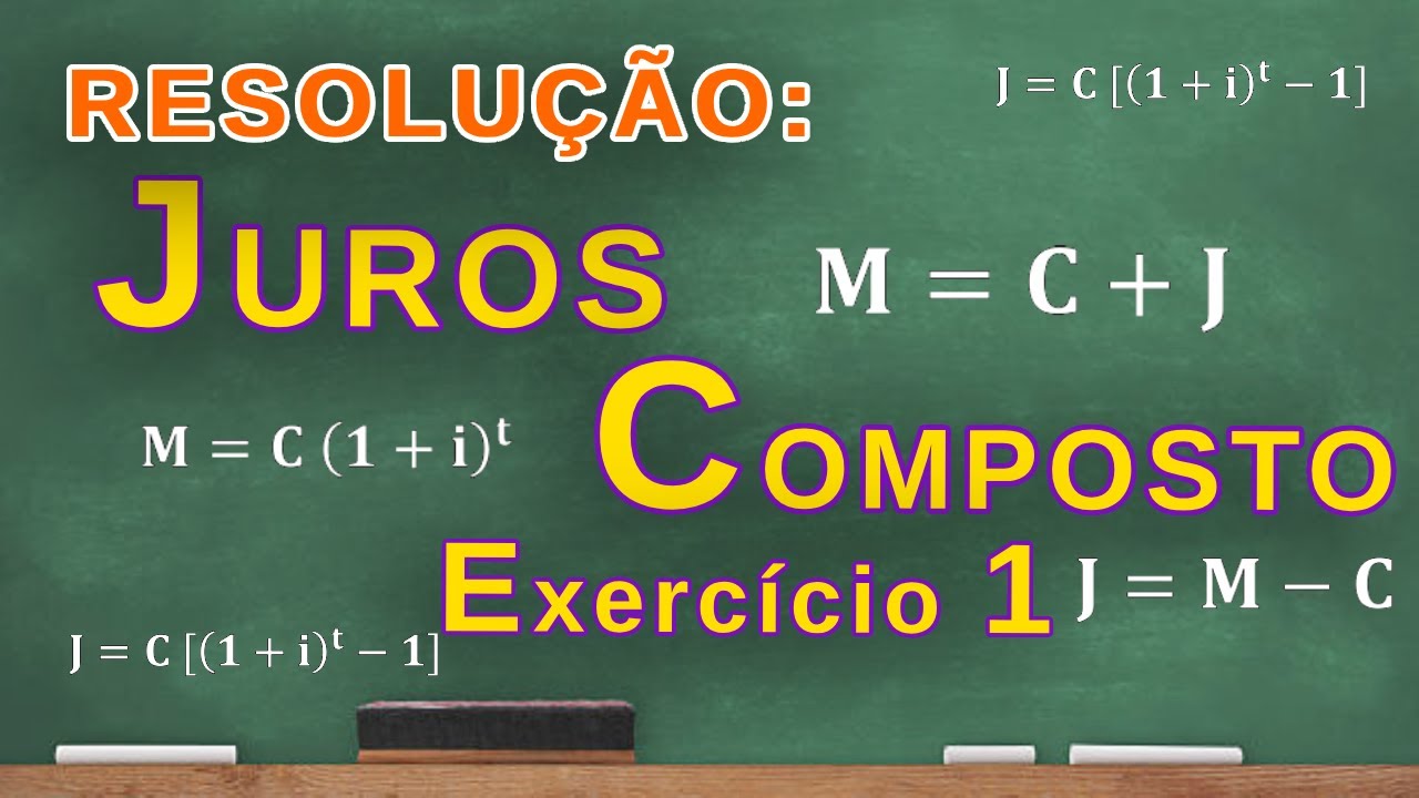 Resolução - EXERCÍCIO 01 - JUROS COMPOSTOS