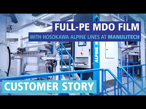 Full-PE MDO film with Hosokawa Alpine lines at Manulitech