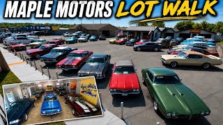Classic Muscle Cars Maple Motors Lot Walk 8/24/26 Full Update Hotrods Everywhere For Sale Price Drop