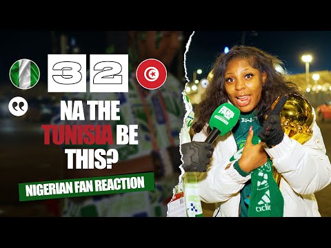 NIGERIA 3-2 TUNISIA ( Jenny- NIGERIAN FAN REACTION) AFCON 2025