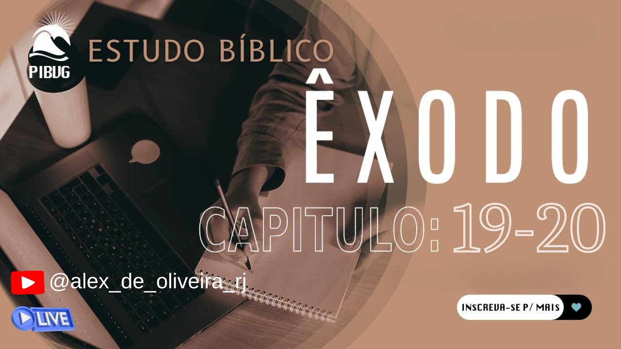 🔔 Ao Vivo: Êxodo 19 e 20 Deus Como Fogo Consumidor: O Noivado Espiritual