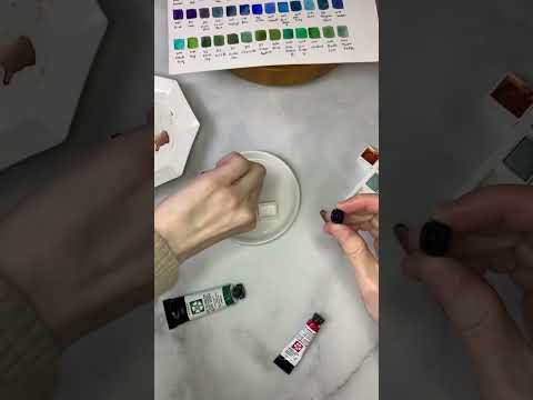How to make DIY Daniel Smith Moonglow watercolor  #watercolorpainting #arthacks
