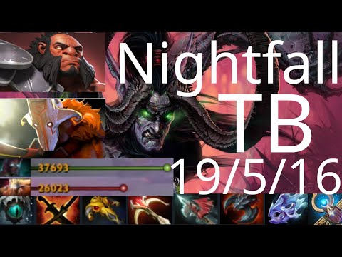 Nightfall Terrorblade vs Daxak Juggernaut, Void Spirit, Leshrac - good taunt - dota2