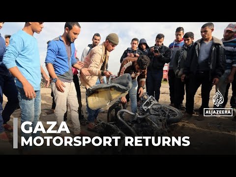 Motorsport returns to Gaza: Bikers hit the sand dunes after two years of war