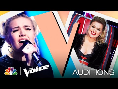 Ryleigh Modig Emotes on Billie Eilish's "when the party's over" - The Voice Blind Auditions 2021