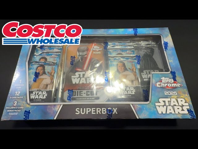 Vídeo relacionado con Caja de Cartas coleccionables Topps Chrome Star Wars SuperBox 2025