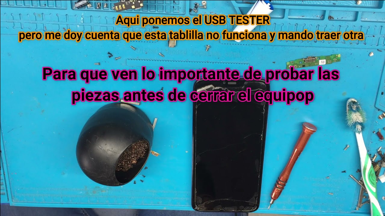 📲Como Cambiar CENTRO de CARGA a MOTO G7 power Sin ser Técnico 👨‍🔧SOLUCIÓN de carga moto G7 power✅