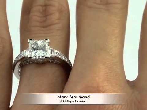 2.72ct Princess Cut Diamond Engagement Anniversary Ring-Mark Broumand