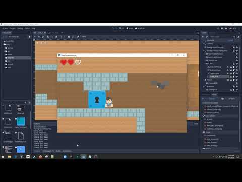 27. 2D Platformer - Adventure World - Blue Gate and Key