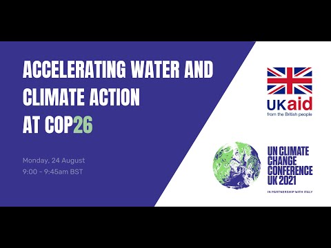 LIVE Recording: Accelerating Water and Climate Action at COP26