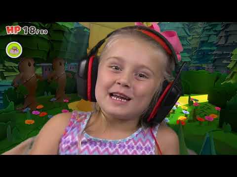 Ava and Little Flash Play Paper Mario: The Origami King!