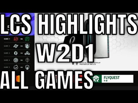 LCS Highlights ALL GAMES W2D1 Spring 2021