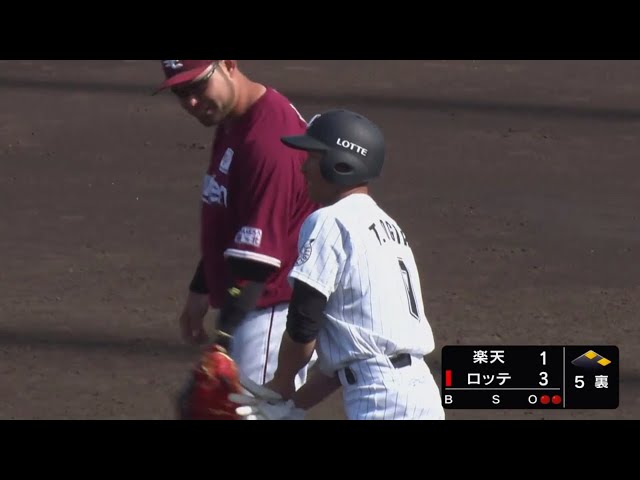 【2軍練習試合】2打席連続!! マリーンズ・荻野のタイムリーヒットで追加点!! 2020/3/21 M-E(ファーム練習試合)