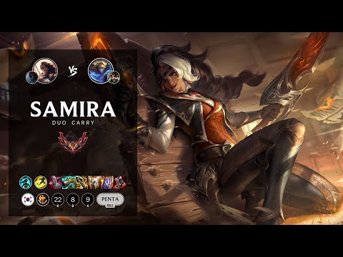 Samira ADC vs Ezreal - KR Grandmaster Patch 12.17