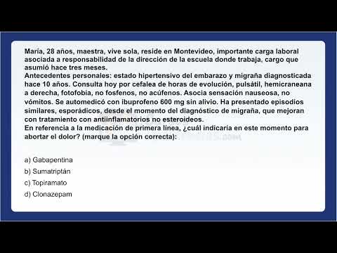 Pregunta sobre cefalea (Neurología)