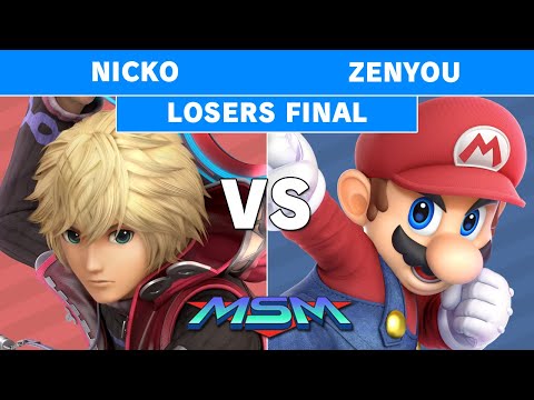 MSM 228 - Nicko (Shulk) vs Zenyou (Mario) Losers Final - Smash Ultimate