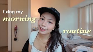 fixing my morning routine for winter: my first attempt at a cozy reset as a PhD candidate ❄️🤍