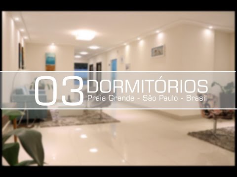 Apartment 03 Bedrooms, 02 Suites in Praia Grande - FURNISHED