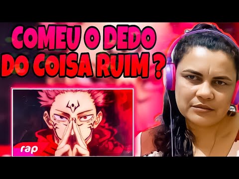 MÃE REAGINDO Rap do Itadori Yuji e Sukuna (Jujutsu Kaisen) RECEPTÁCULO DO REI DAS MALDIÇÕES • React