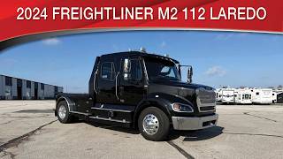 A preview image of the linked video showcasing 2024 Freightliner M2 112 Laredo
