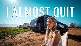 Vanlife is hard alone