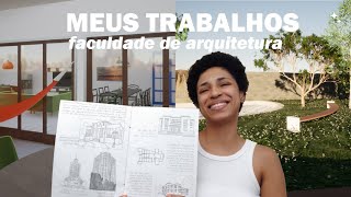 meus trabalhos do 5º e 6º período de arquitetura na UFMG ~ como são os trabalhos de arquitetura?
