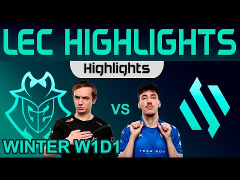 G2 vs BDS Highlights LEC Winter Season 2024 W1D1 G2 Esports vs Team BDS by Onivia
