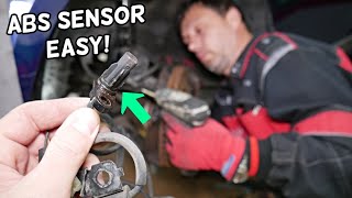 FRONT ABS SENSOR REPLACEMENT REMOVAL, WHEEL SPEED SENSOR KIA FORTE SOUL RIO SPORTAGE SORENTO OPTIMA