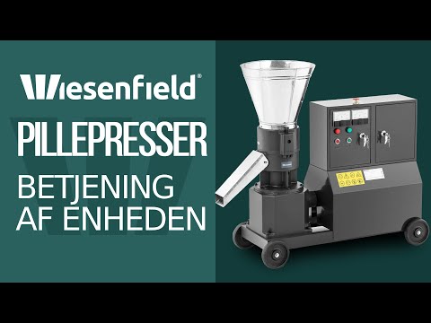 Produktvideo - Pillepresser - maks. 300 kg/t - 200 mm - 2 valser
