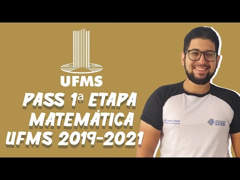 PASS UFMS - Questão 18 - TRIÊNIO 2019-2021 - 1ª ETAPA - Matemática