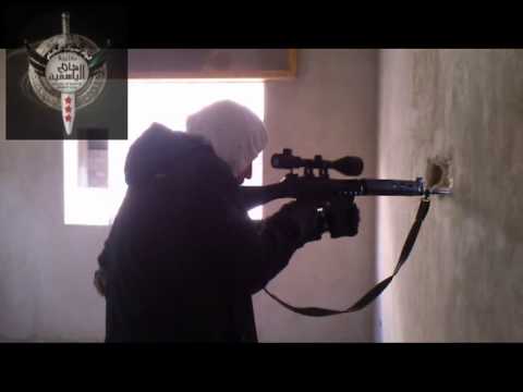 استهداف قوات النظام بالقناص من قبل كتيبة شام الياسمين في بلدة عقربا في ريف دمشق