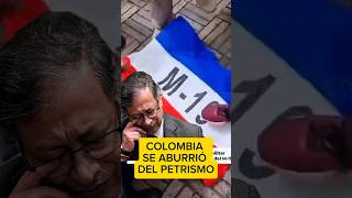 Reservistas quemaron bandera del m19 en protesta contra Petro y Cepeda #politica #noticia #uribe