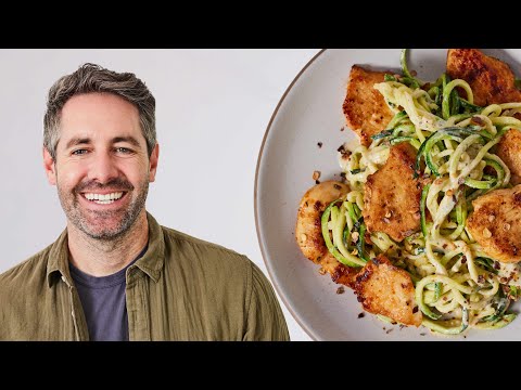 Chicken Alfredo with Zucchini Noodles