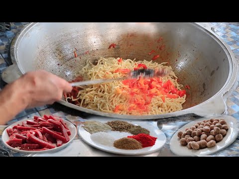 Lagman with minced meat. A simple idea for a change