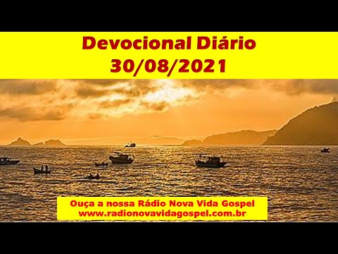 Devocional Diário - Rádio Nova Vida Gospel - 30/08/2021