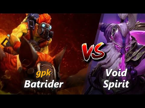 How to Batrider mid vs Void Spirit (feat. gpk) | First 10 minutes