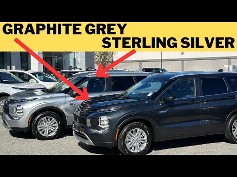 2 x Outlander PHEV colour choices - Graphite Gray VS Sterling Silver!